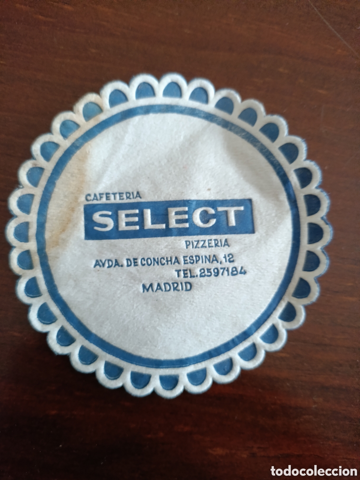 Otros art&iacute;culos de coleccionismo en papel: CAFETER&Iacute;A SELECT PIZZER&Iacute;A MADRID [ VASOS A&Ntilde;OS 50-60 ]