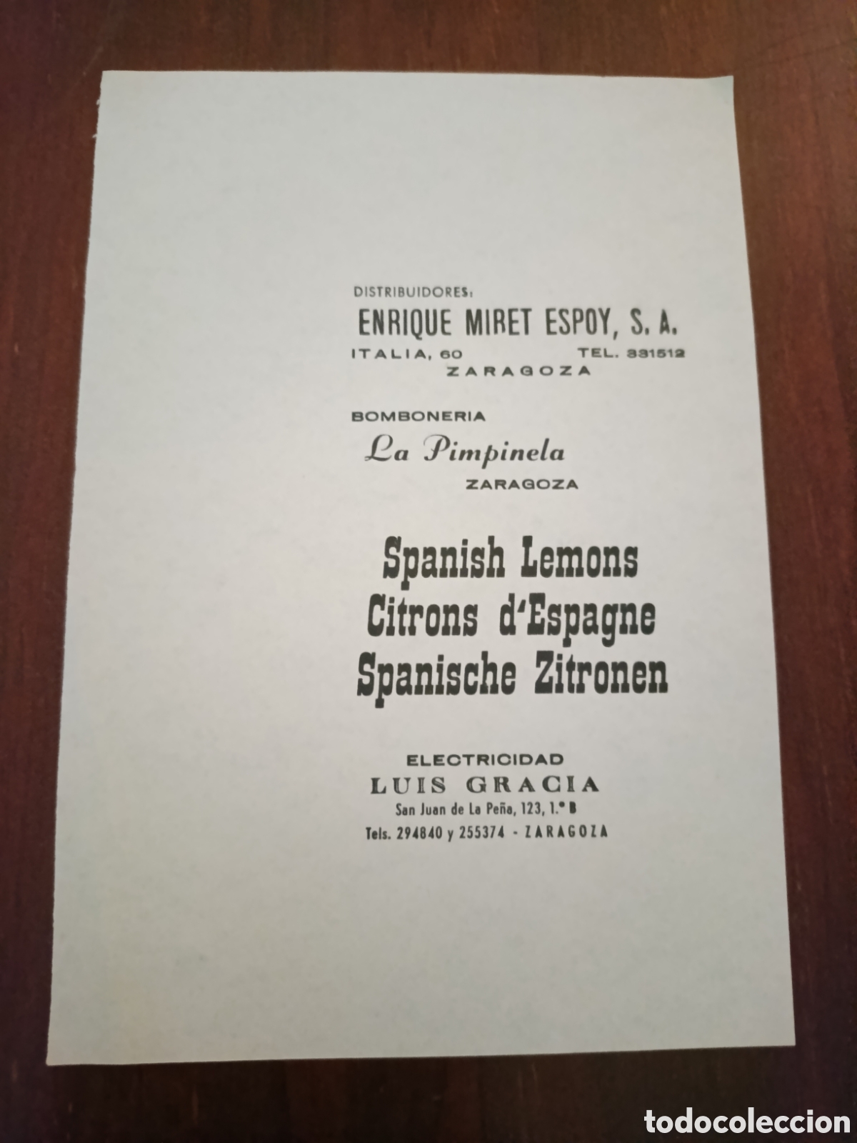 Otros art&iacute;culos de coleccionismo en papel: VARIAS ETIQUETAS PROMOCIONALES [ ETIQUETA A&Ntilde;OS 50-60 )