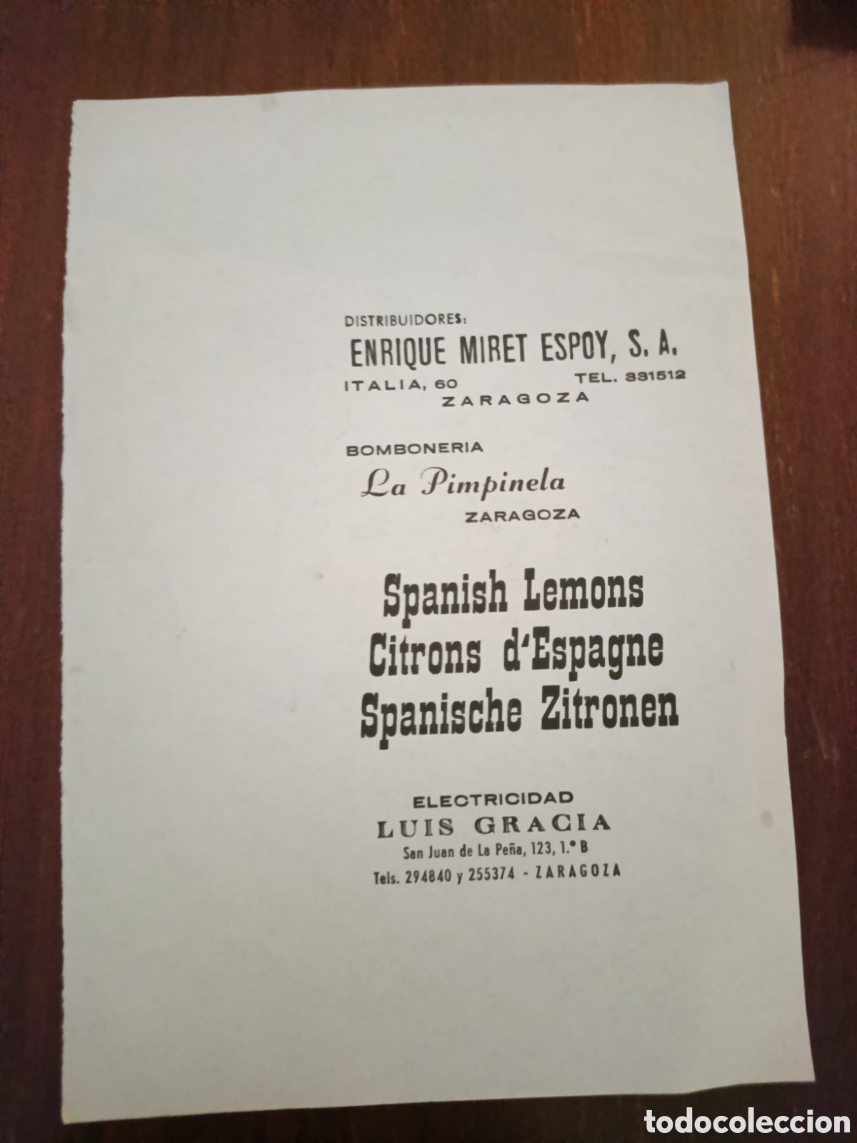 Otros art&iacute;culos de coleccionismo en papel: VARIAS ETIQUETAS PROMOCIONALES [ ETIQUETA A&Ntilde;OS 50-60 )