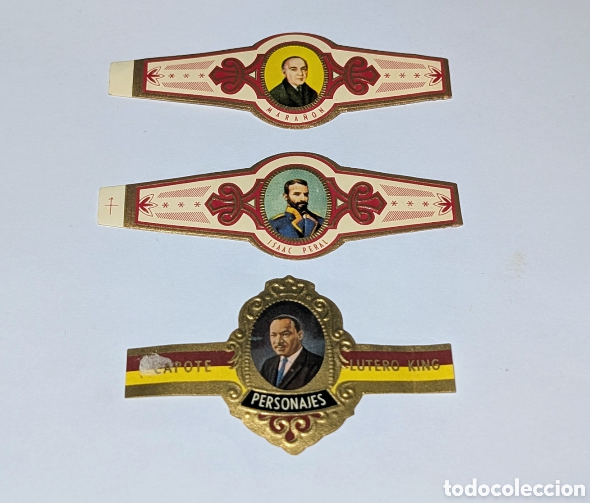 Otros art&iacute;culos de coleccionismo en papel: Vitolas (anillas de puros) de colecci&oacute;n personajes hist&oacute;ricos, Jos&eacute; Mart&iacute;, Isaac Peral,...