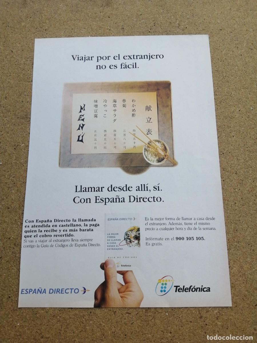Otros art&iacute;culos de coleccionismo en papel: ANUNCIO. TELEFONICA.