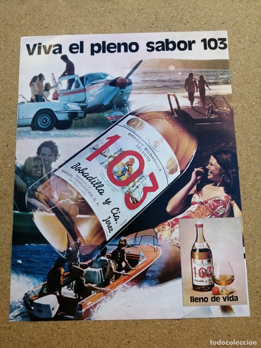 Otros art&iacute;culos de coleccionismo en papel: ANUNCIO. BRANDY 103.