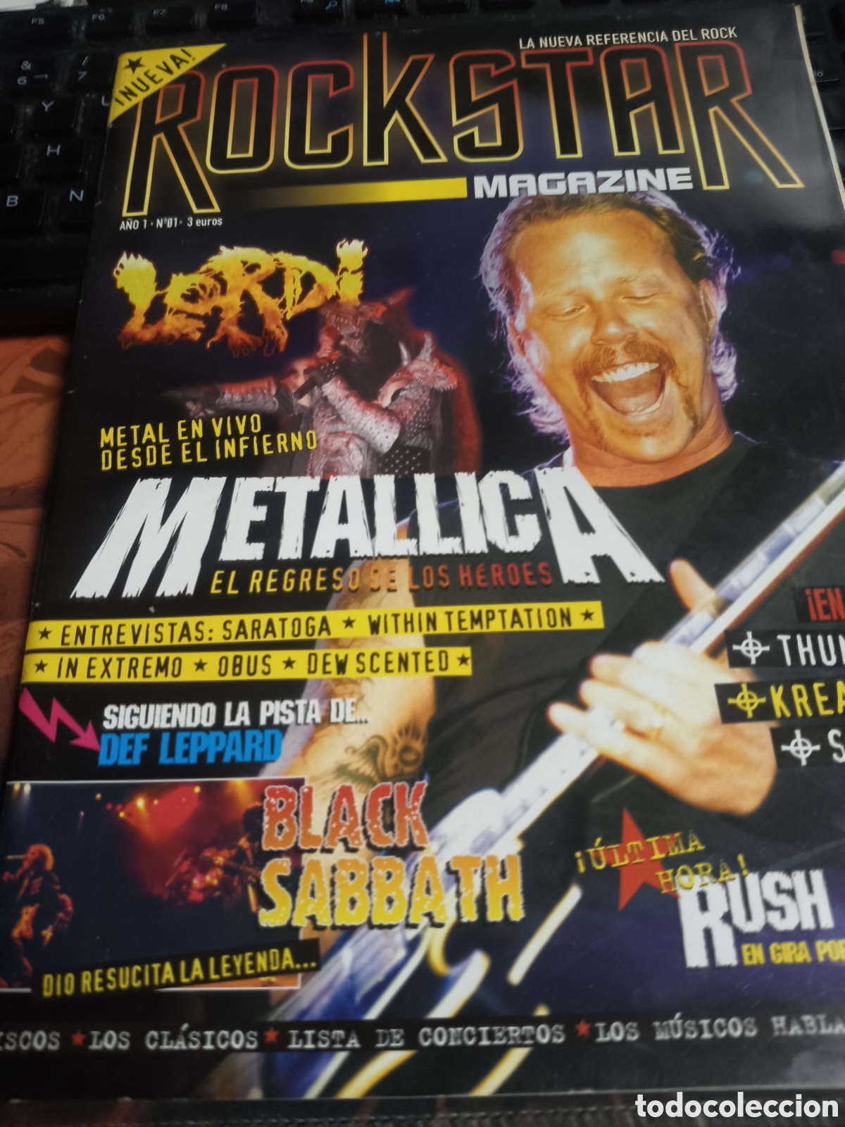 Otros art&iacute;culos de coleccionismo en papel: Rockstar magazine N&deg; 1