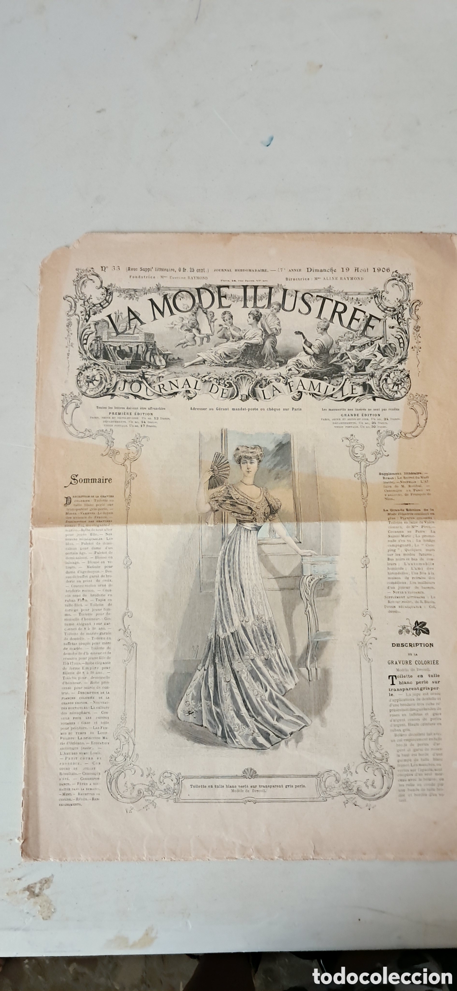 Otros art&iacute;culos de coleccionismo en papel: La mode ilustree - n&deg; 33