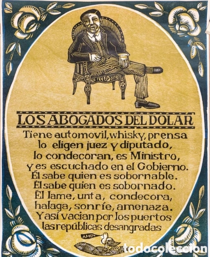 Otros art&iacute;culos de coleccionismo en papel: Estampa popular Los abogados del dolar ( Francisco &Aacute;lvarez)
