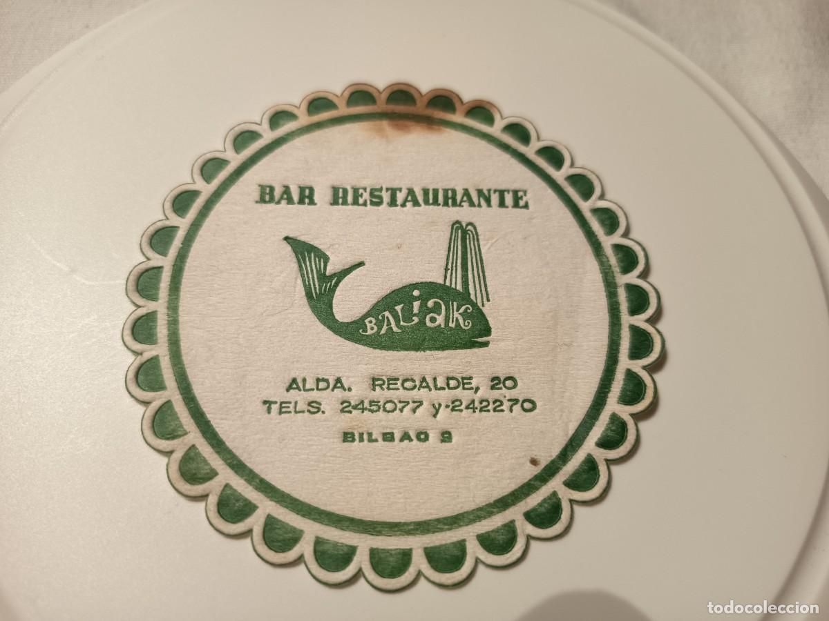 Otros art&iacute;culos de coleccionismo en papel: POSAVASOS BAR RESTAURANTE BALIAK-BILBAO-VIZCAYA