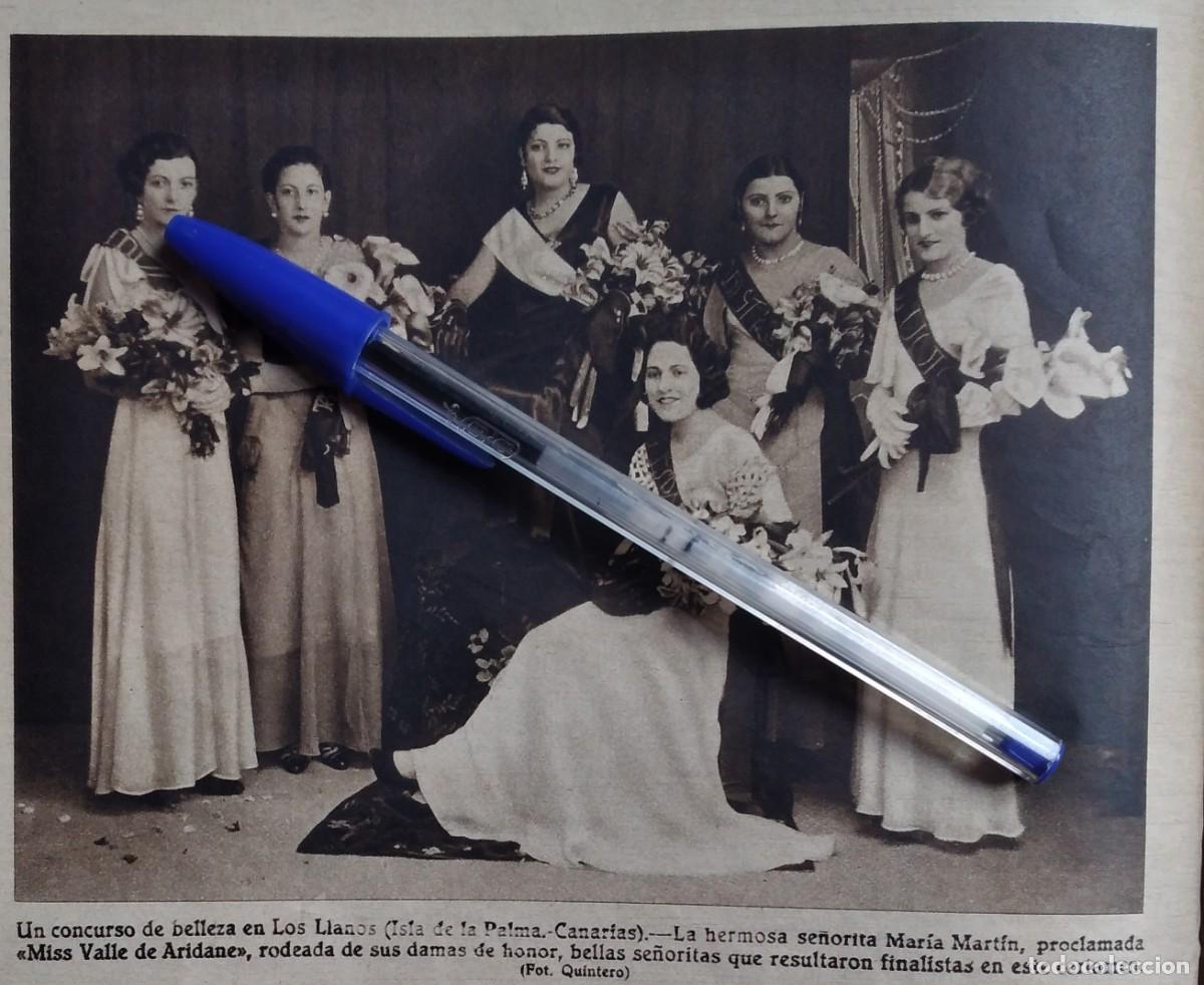 Otros art&iacute;culos de coleccionismo en papel: MISS VALLE DE ARIDANE MAR&Iacute;A MART&Iacute;N Y DAMAS LOS LLANOS LAS PALMAS CANARIAS RECORTE REVISTA A&Ntilde;O 1933