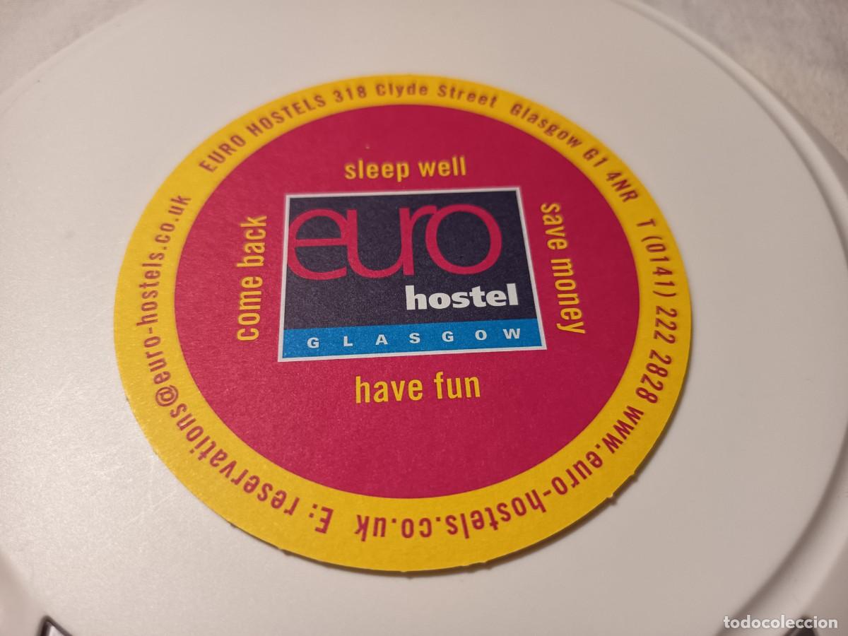 Otros art&iacute;culos de coleccionismo en papel: POSAVASOS HOSTAL EURO-GLASGOW