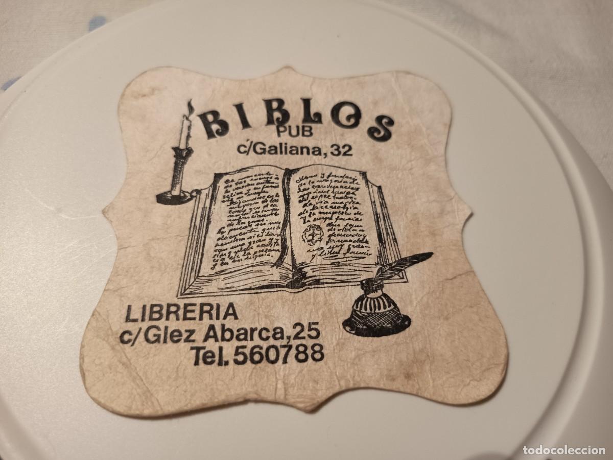 Otros art&iacute;culos de coleccionismo en papel: POSAVASOS PUB BIBLOS-ASTURIAS