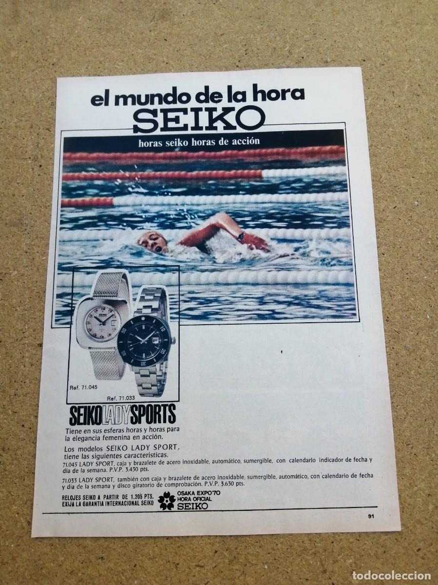 Otros art&iacute;culos de coleccionismo en papel: ANUNCIO. RELOJES SEIKO