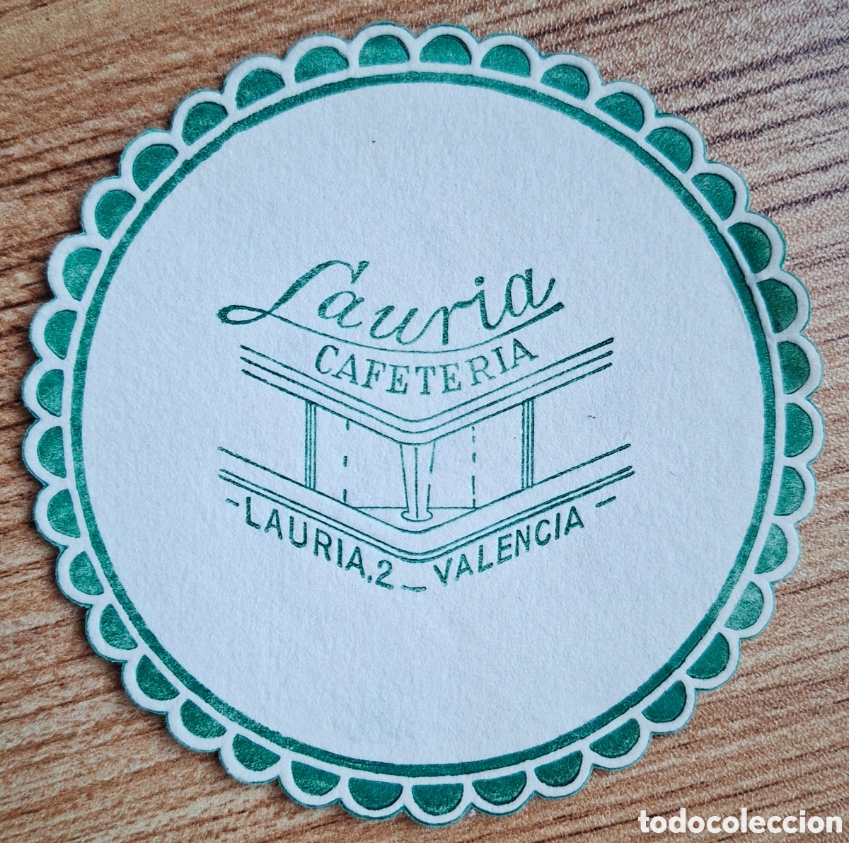 Otros art&iacute;culos de coleccionismo en papel: Posavasos Cafeter&iacute;a Lauria - Valencia