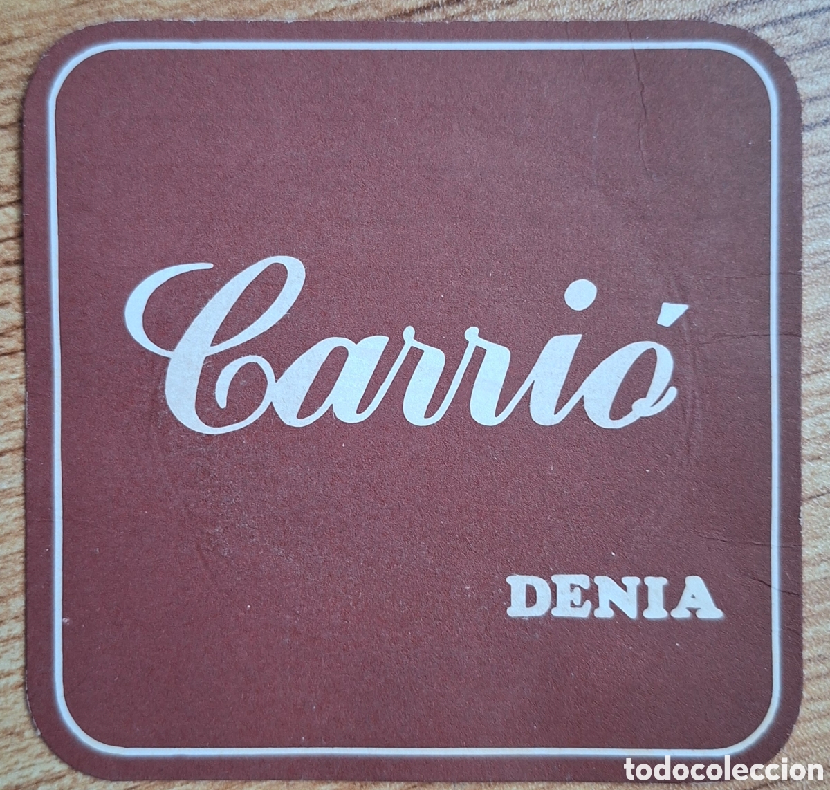 Otros art&iacute;culos de coleccionismo en papel: Posavasos Carri&oacute; - Denia (Alicante)