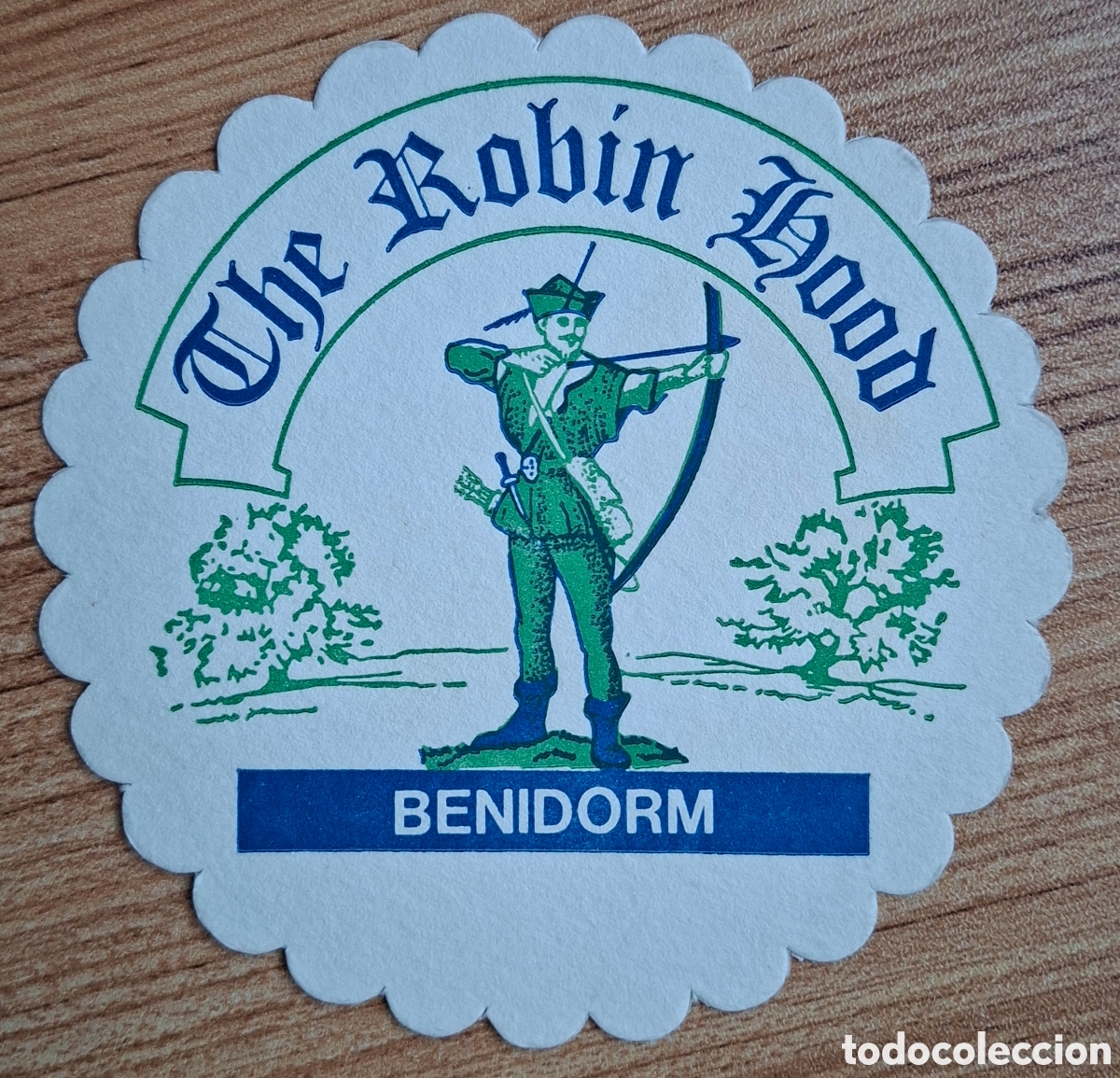Otros art&iacute;culos de coleccionismo en papel: Posavasos The Robin Hood - Benidorm (Alicante)