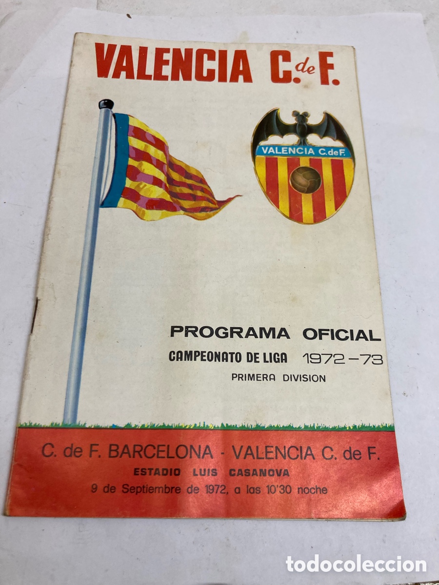 Otros art&iacute;culos de coleccionismo en papel: programa oficial del partido de la jornada de liga de la temporada 1972-1973