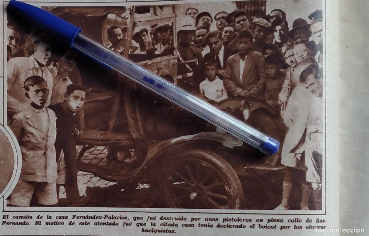 Otros art&iacute;culos de coleccionismo en papel: SEVILLA CALLE DE SAN FERNANDO ATENTADO CAMI&Oacute;N CASA FERNANDEZ PALACIOS RECORTE DE REVISTA A&Ntilde;O 1931