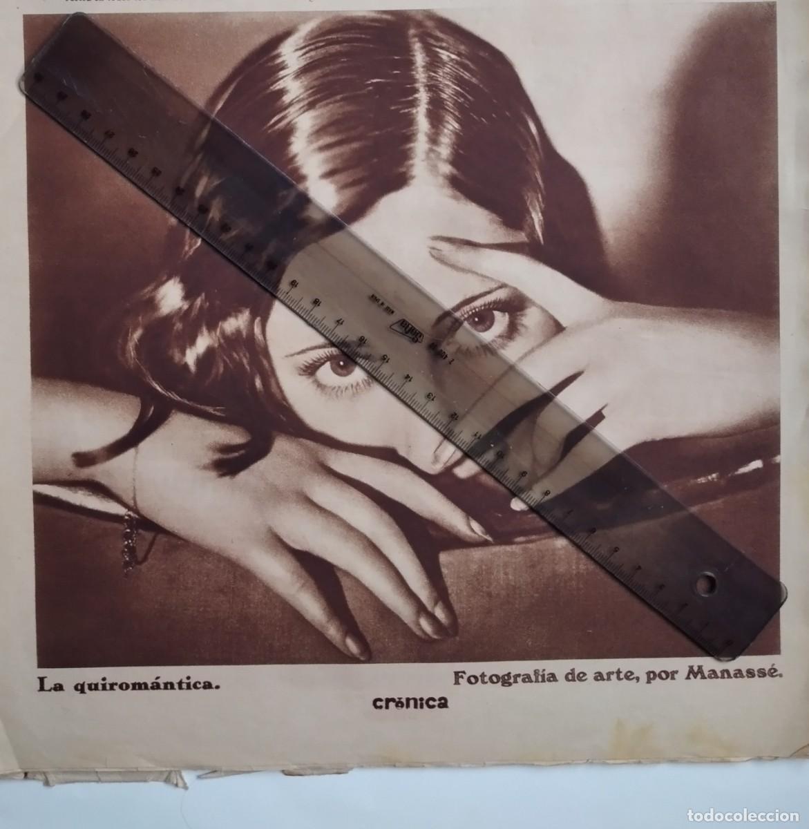 Otros art&iacute;culos de coleccionismo en papel: MANASS&Eacute; LA QUIROMANTICA FOTOGRAF&Iacute;A DE ARTE RECORTE DE REVISTA A&Ntilde;O 1935