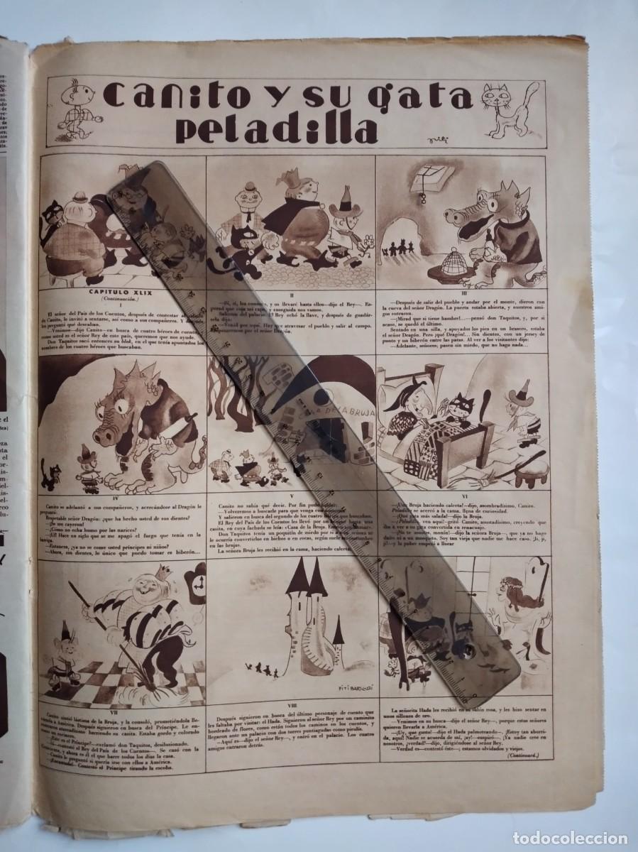 Otros art&iacute;culos de coleccionismo en papel: CANITO Y SU GATA PELADILLA TIRA DE COMIC HOJA DE REVISTA A&Ntilde;O 1935