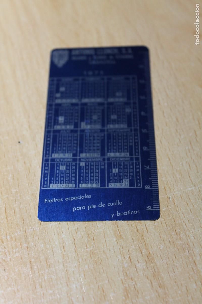 Otros art&iacute;culos de coleccionismo en papel: CALENDARIO DE BOLSILLO METALICO. A&Ntilde;O 1971. ANTONIO LLONCH, S.A. - SABADELL. HILADOS Y TEJIDOS.