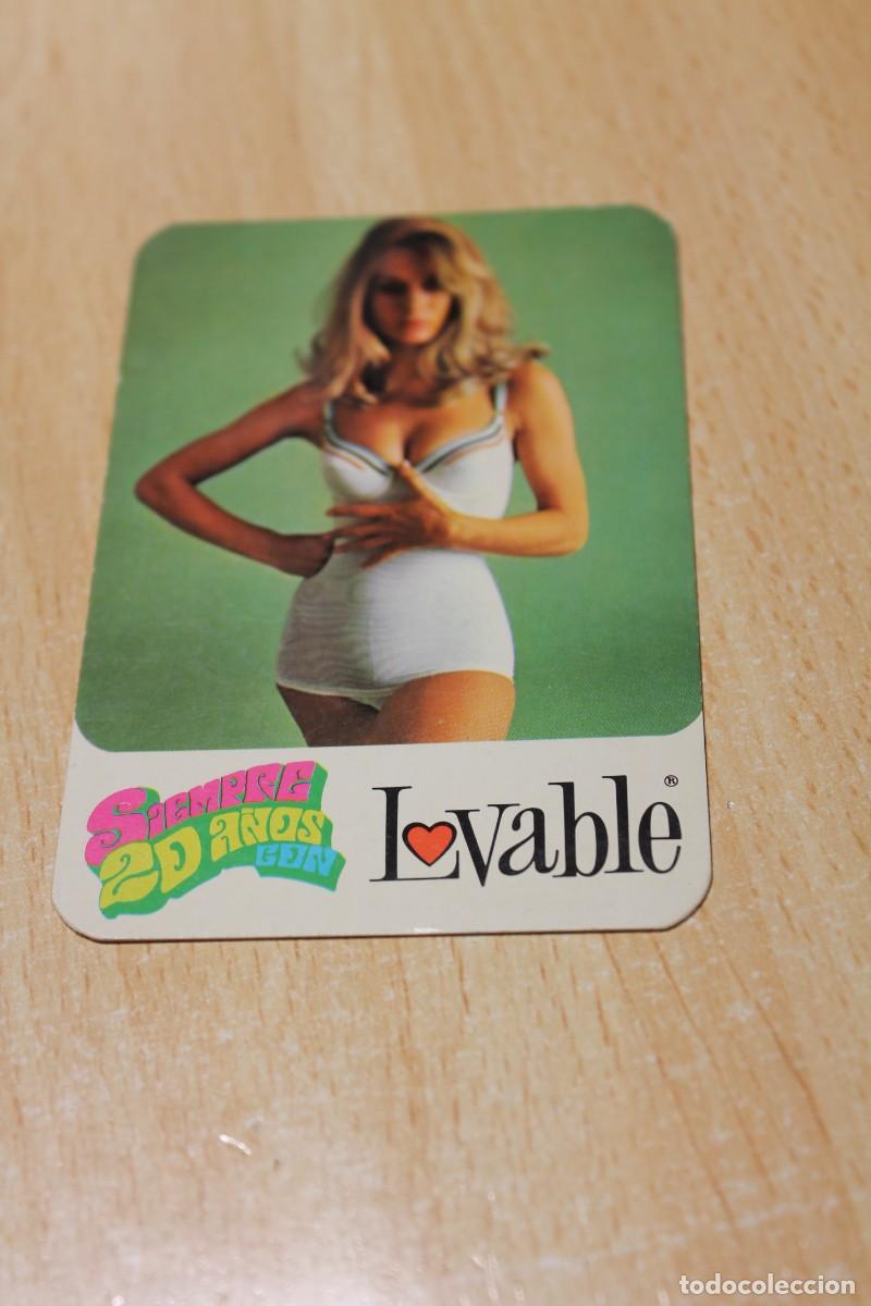 Otros art&iacute;culos de coleccionismo en papel: CALENDARIO DE BOLSILLO. CHICA. Publicidad de LOVABLE. A&Ntilde;O 1969.