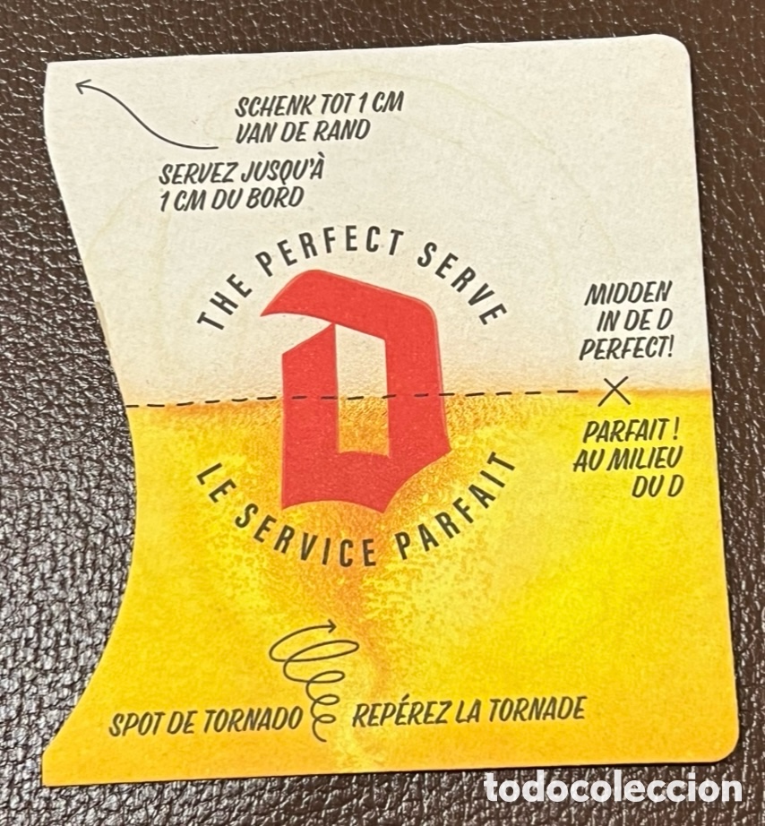 Otros art&iacute;culos de coleccionismo en papel: Posavasos. Cerveza DUVEL. Como servirla.