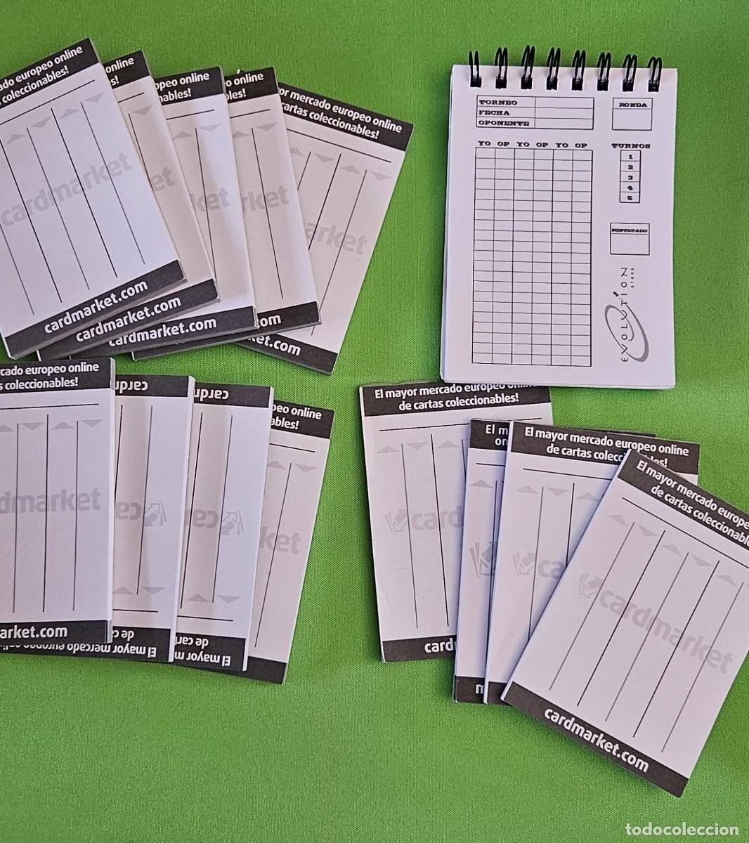 Otros art&iacute;culos de coleccionismo en papel: Lote de 14 libretas Cardmarket Lifepad para MTG