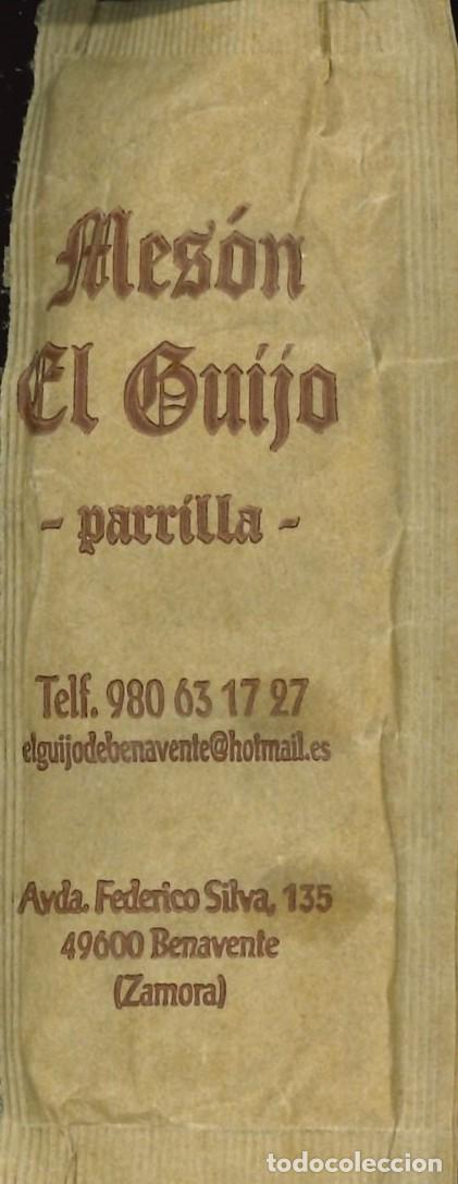 Otros art&iacute;culos de coleccionismo en papel: SOBRE DE AZUCAR - VACIO - NORMAL - NOMINATIVO - MESON EL GUIJO - BENAVENTE (ZAMORA)