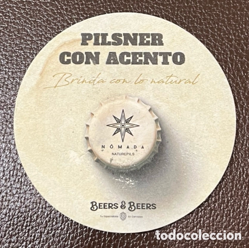 Otros art&iacute;culos de coleccionismo en papel: Posavasos. Cerveza N&Oacute;MADA. Pilsner con Acento.