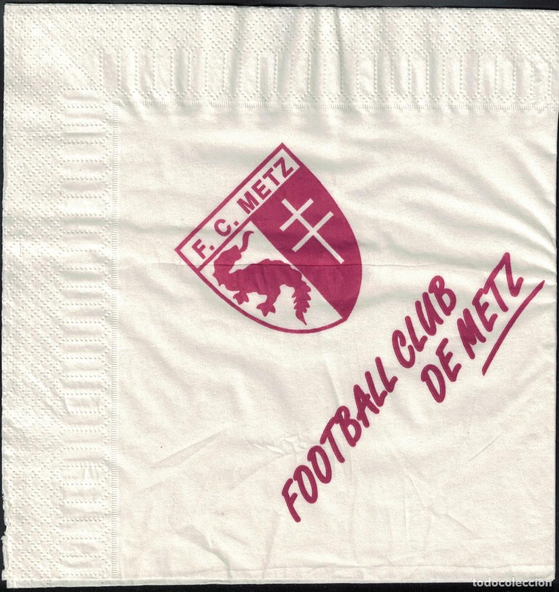 Otros art&iacute;culos de coleccionismo en papel: Francia Serviette en Papier Paper Napkin FCM Football Club de Metz