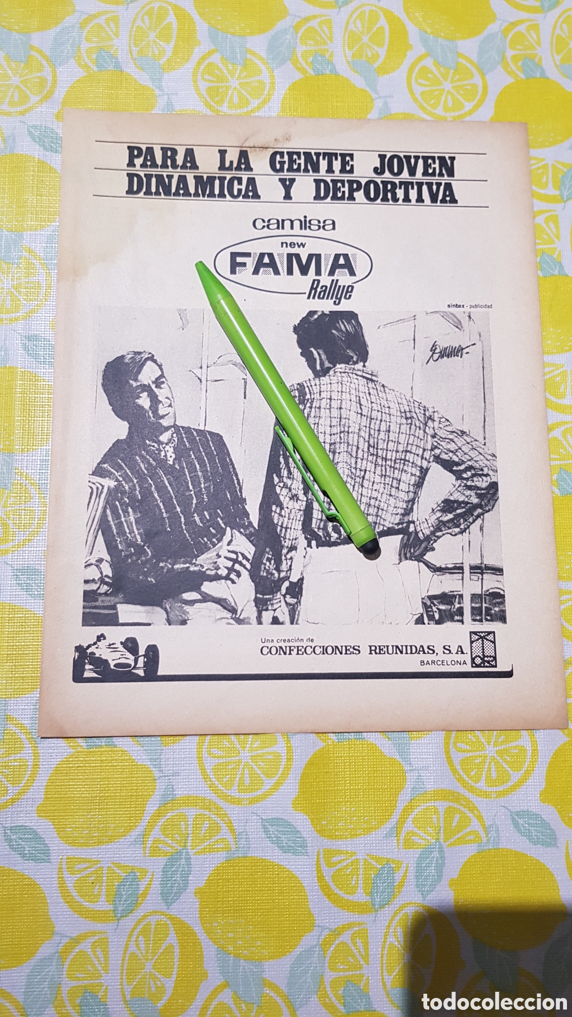 Otros art&iacute;culos de coleccionismo en papel: Camisa New Fama Rallye