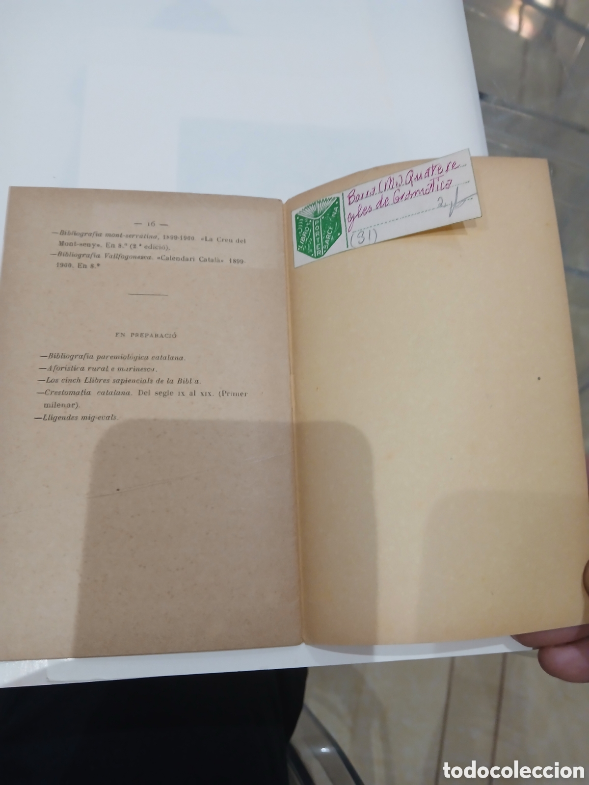 Otros art&iacute;culos de coleccionismo en papel: Libro antiguo para .entendidos - Foto 3