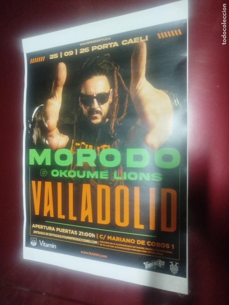 Sammelleidenschaft Andere Papierartikel: Poster concierto Morodo en Valladolid (tama&ntilde;o A3)