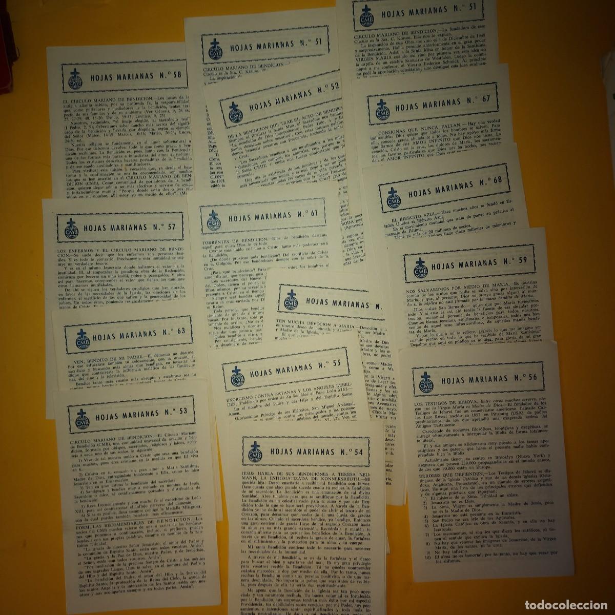 Otros art&iacute;culos de coleccionismo en papel: ANTIGUAS HOJAS MARIANAS