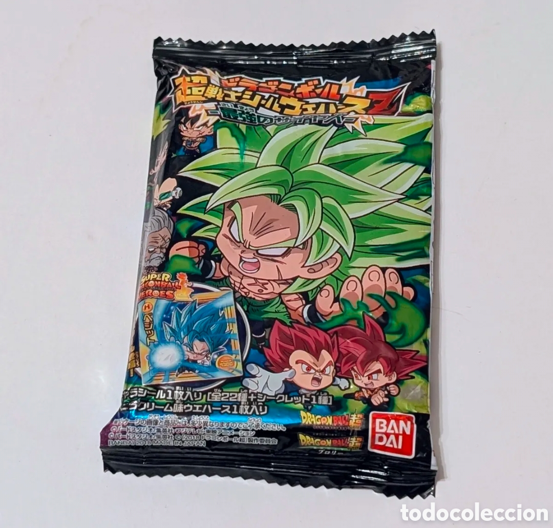 Otros art&iacute;culos de coleccionismo en papel: Sobre sin abrir Dragon Ball Super Warrior Seal Wafer. Bandai. Bola de Drac. Dragon Ball Z