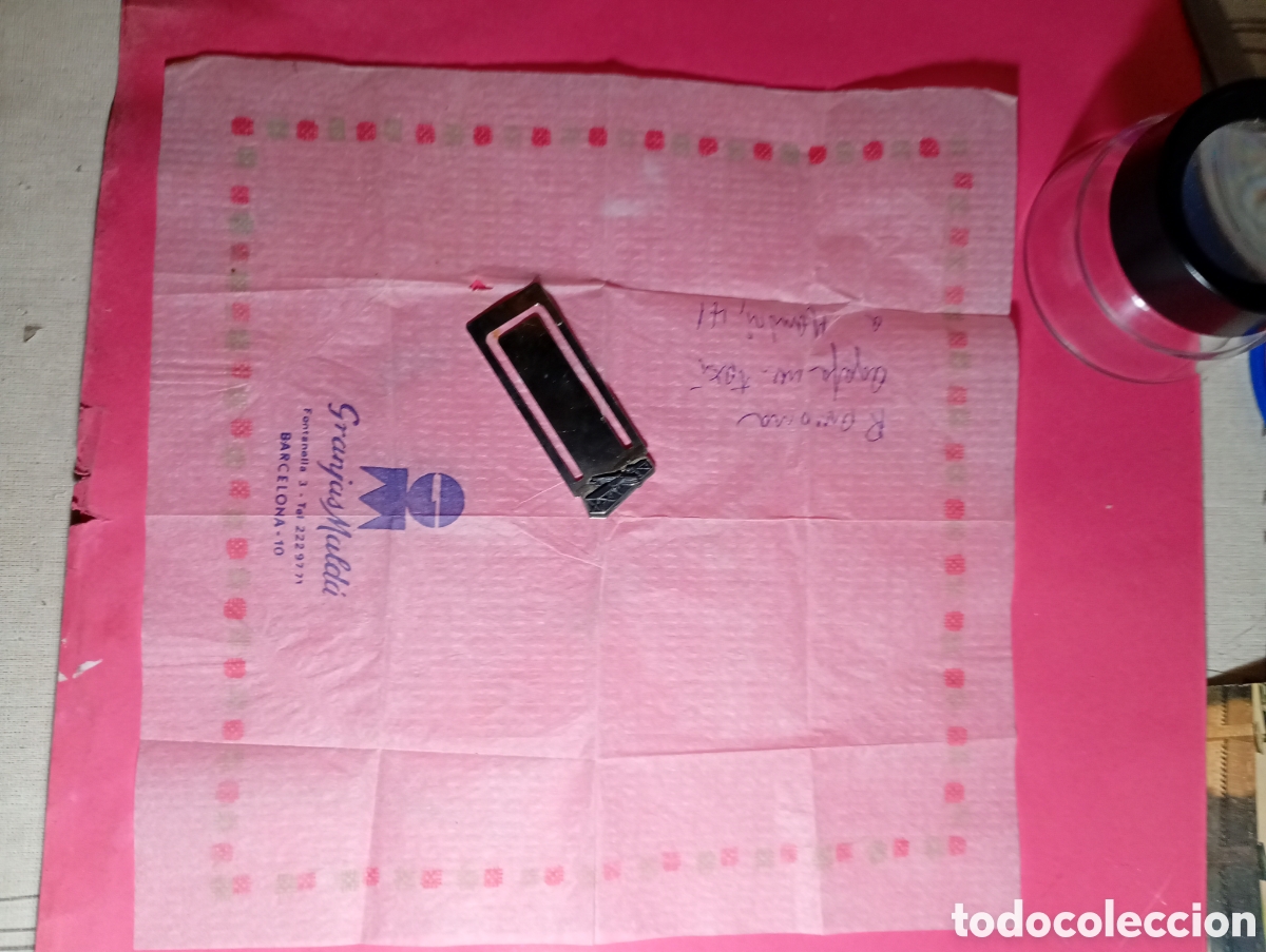 Otros art&iacute;culos de coleccionismo en papel: SERVILLETA PAPEL ''GRANJAS MALDA'' C/ FONTANELLA . BARCELONA