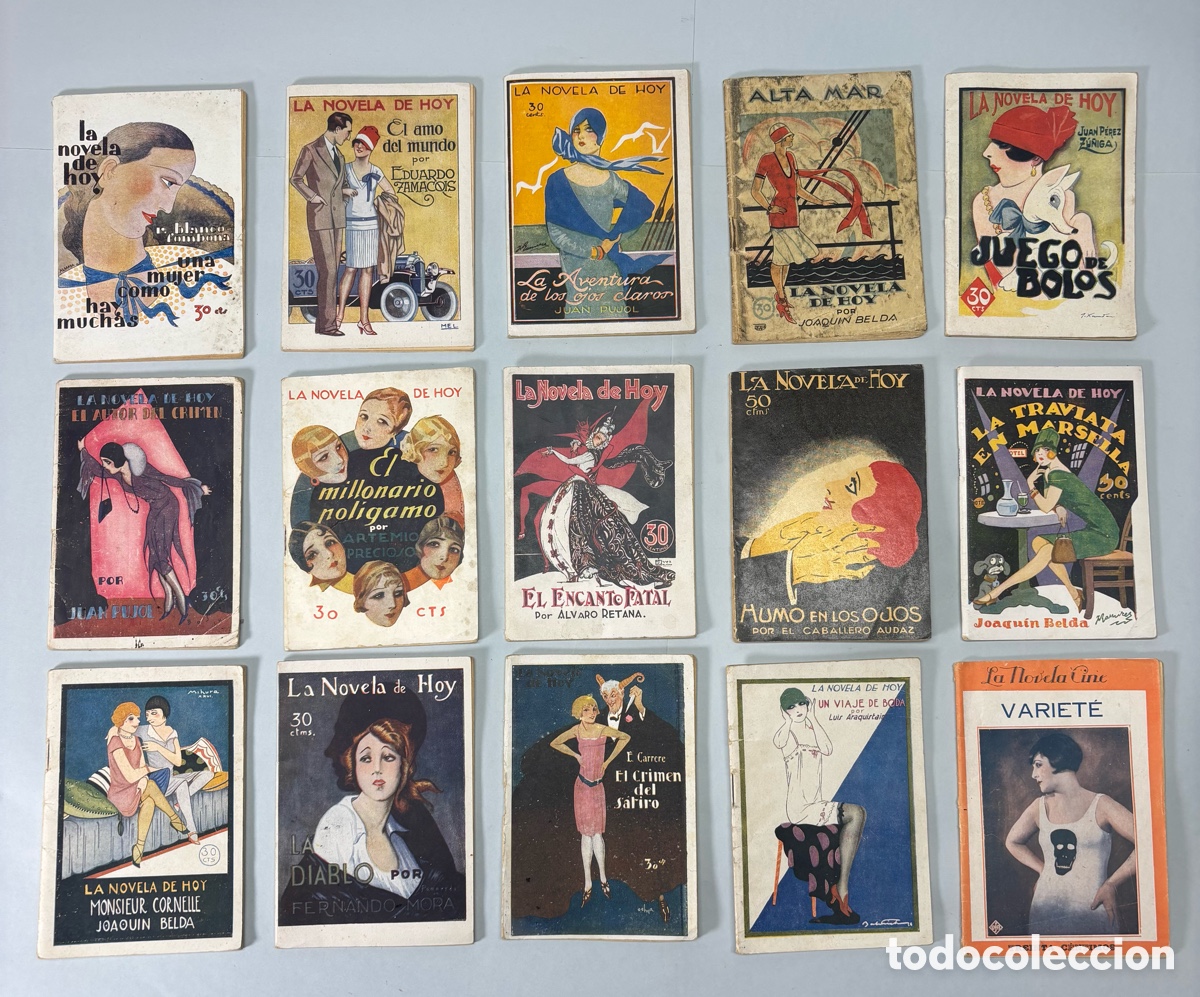 Otros art&iacute;culos de coleccionismo en papel: Lote 27 novelas antiguas &ldquo;La Novela de Hoy&rdquo; &ndash; a&ntilde;os 20