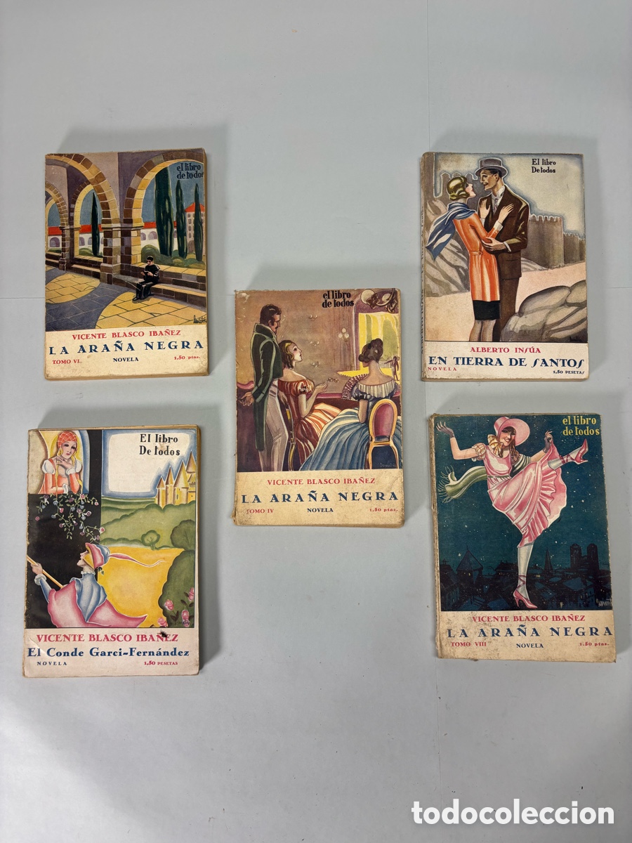 Otros art&iacute;culos de coleccionismo en papel: LOTE 5 LIBROS EL LIBRO DE TODOS &ndash; BLASCO IB&Aacute;&Ntilde;EZ &ndash; LA ARA&Ntilde;A NEGRA &ndash; COSM&Oacute;POLIS