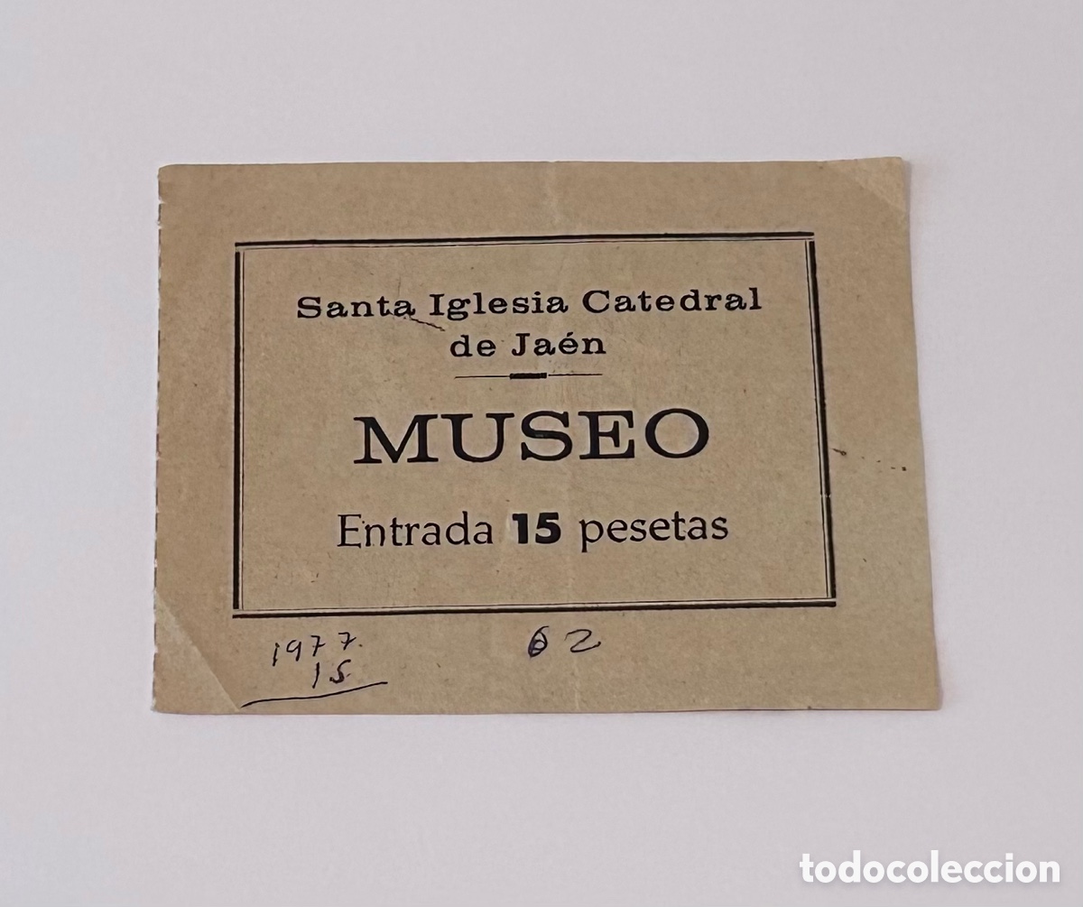 Otros art&iacute;culos de coleccionismo en papel: ENTRADA PASE TICKET MUSEO CATEDRAL DE JA&Eacute;N