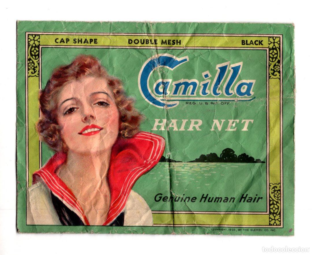 Otros art&iacute;culos de coleccionismo en papel: ENVOLTORIO VINTAGE DE REDECILLA PARA EL CABELLO DE LA MARCA CAMILLA.
