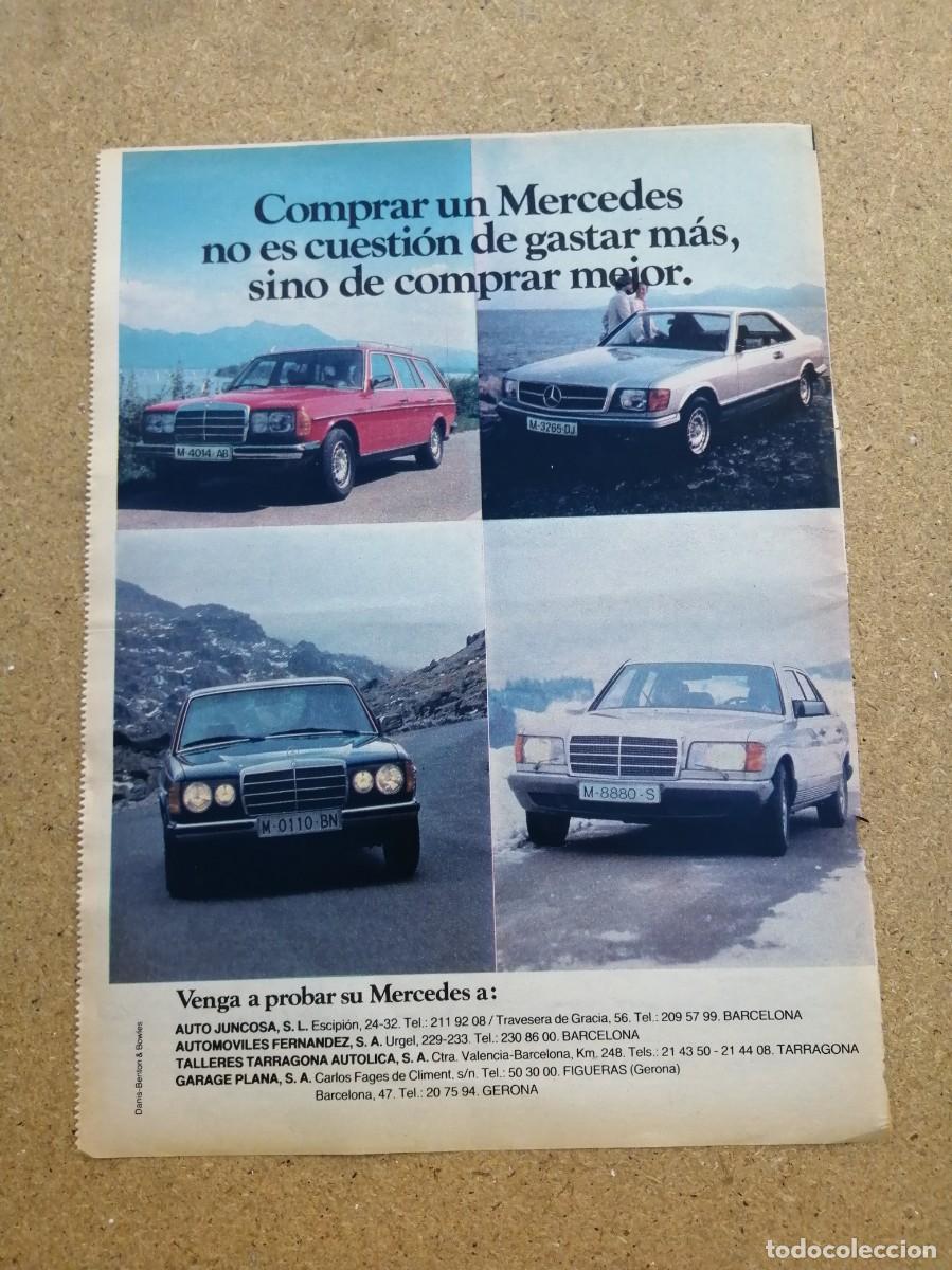 Otros art&iacute;culos de coleccionismo en papel: ANUNCIO. MERCEDES BENZ