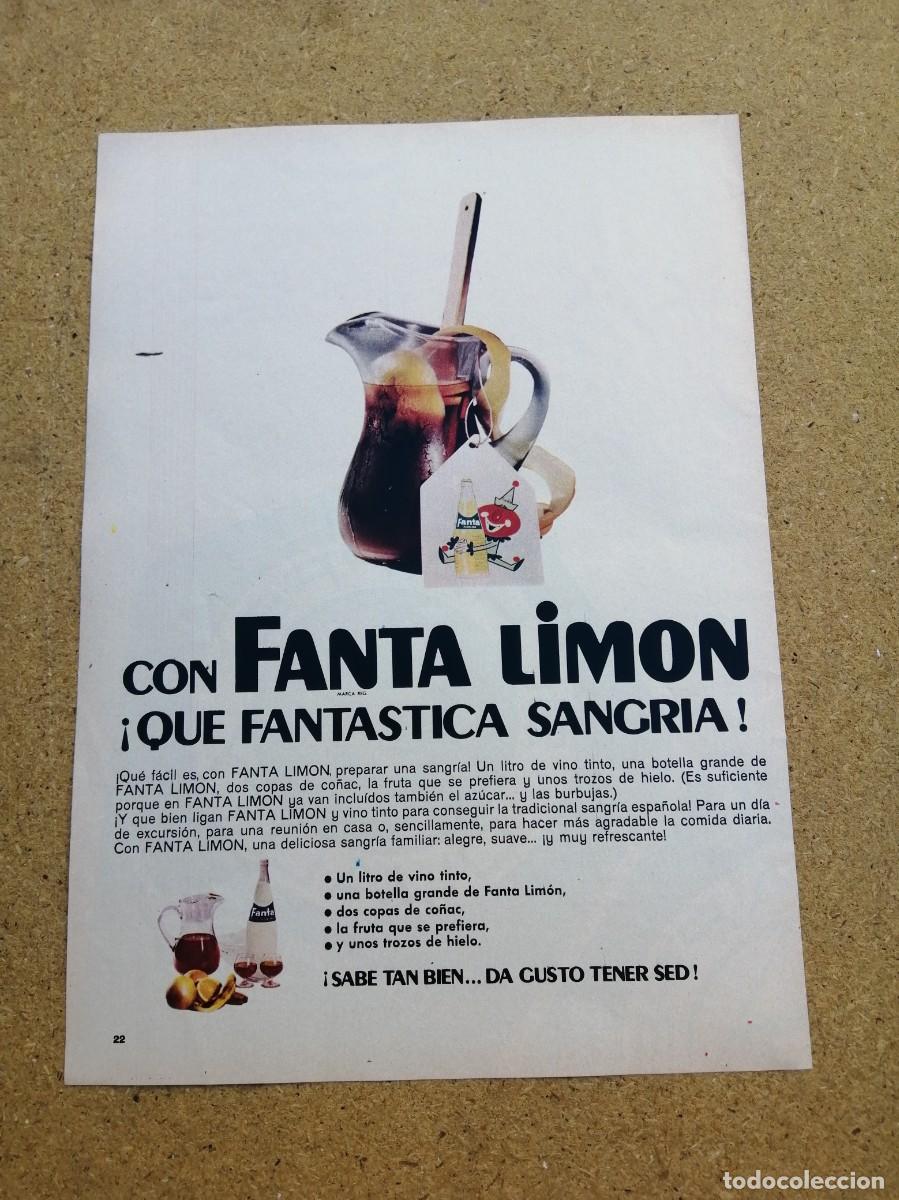 Otros art&iacute;culos de coleccionismo en papel: ANUNCIO. FANTA LIMON