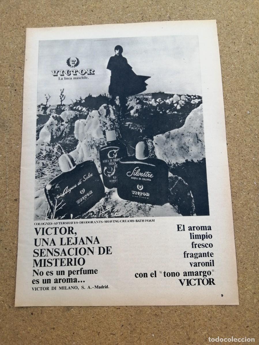 Otros art&iacute;culos de coleccionismo en papel: ANUNCIO. VICTOR, NO ES UN PERFUME, ES UN AROMA...