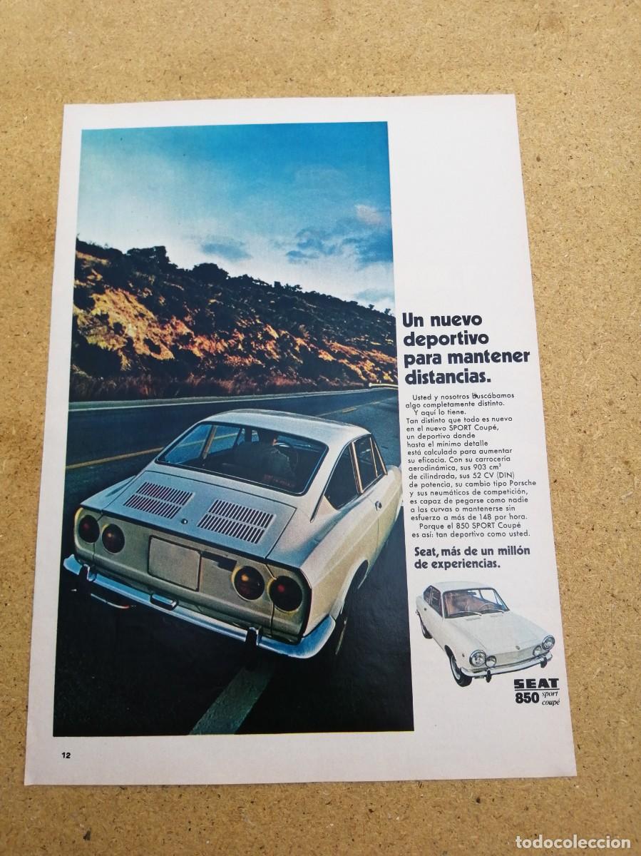 Otros art&iacute;culos de coleccionismo en papel: ANUNCIO. SEAT 850...