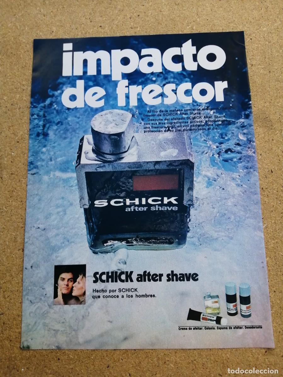 Otros art&iacute;culos de coleccionismo en papel: ANUNCIO. AFTER SHAVE SCHICK
