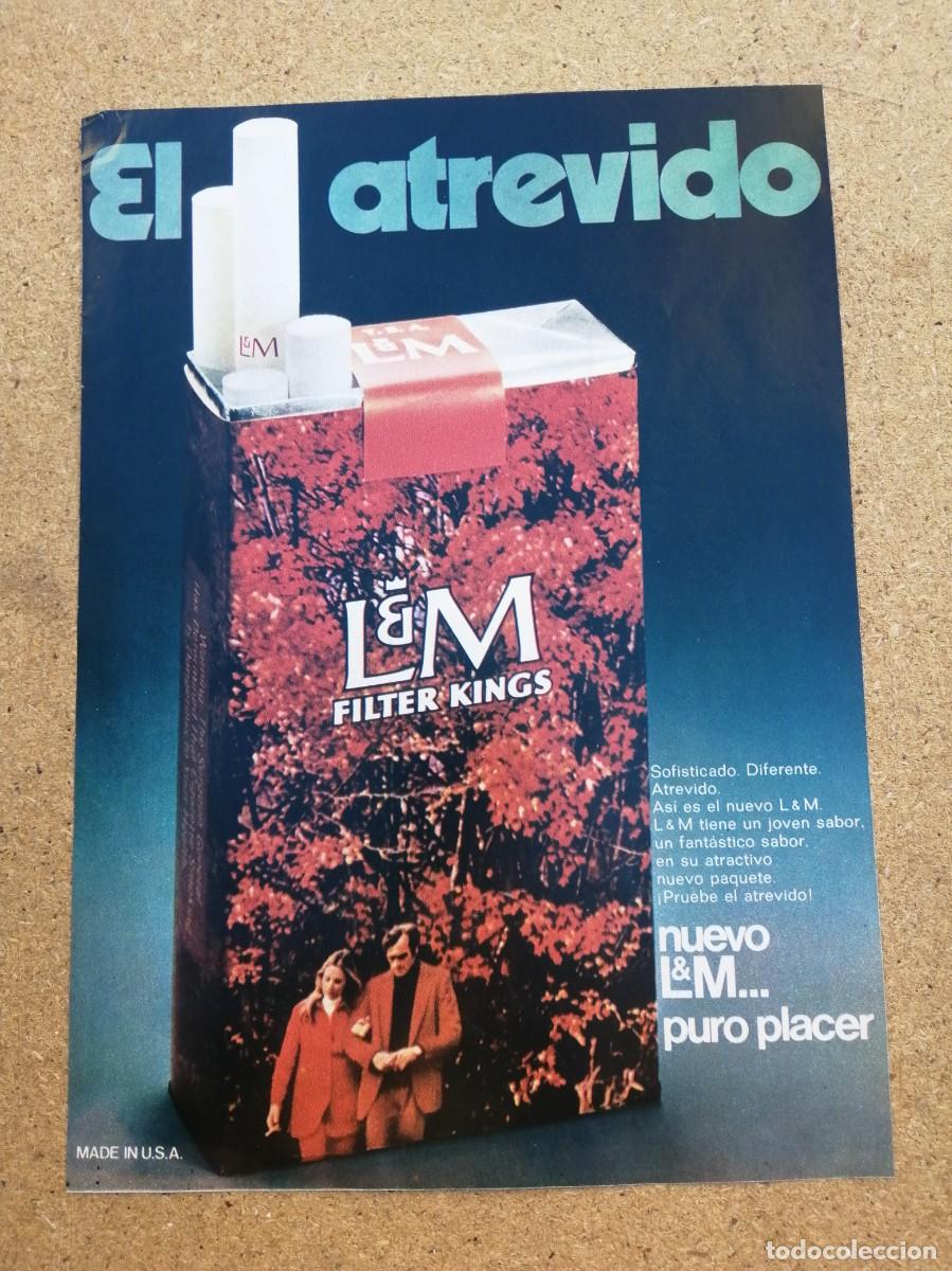 Otros art&iacute;culos de coleccionismo en papel: ANUNCIO. CIGARRILLOS LM