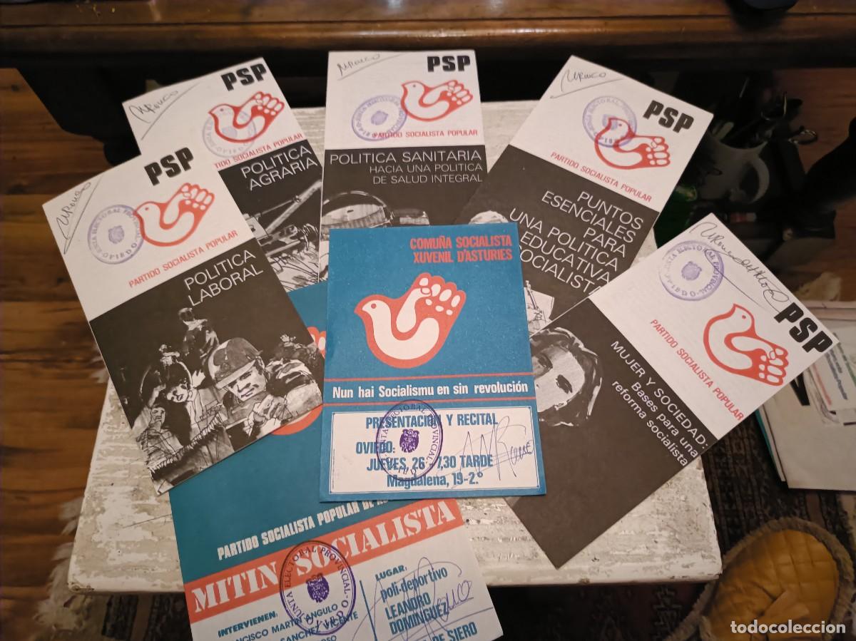 Otros art&iacute;culos de coleccionismo en papel: PROPAGANDA POL&Iacute;TICA ELECTORAL PSP PARTIDO SOCIALISTA POPULAR ASTURIAS