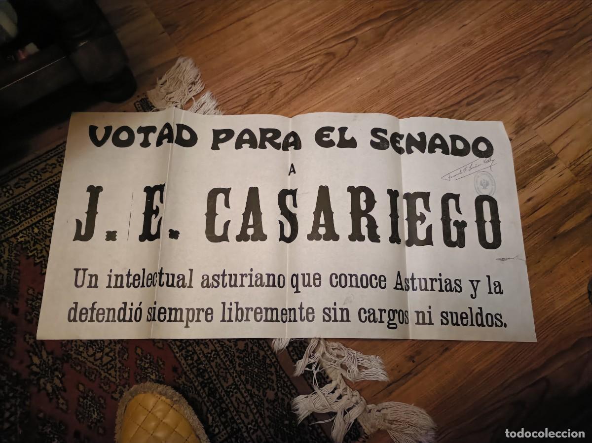 Otros art&iacute;culos de coleccionismo en papel: PROPAGANDA POL&Iacute;TICA ELECTORAL PSP PARTIDO SOCIALISTA POPULAR CARTEL J.E CASARIEGO ASTURIAS