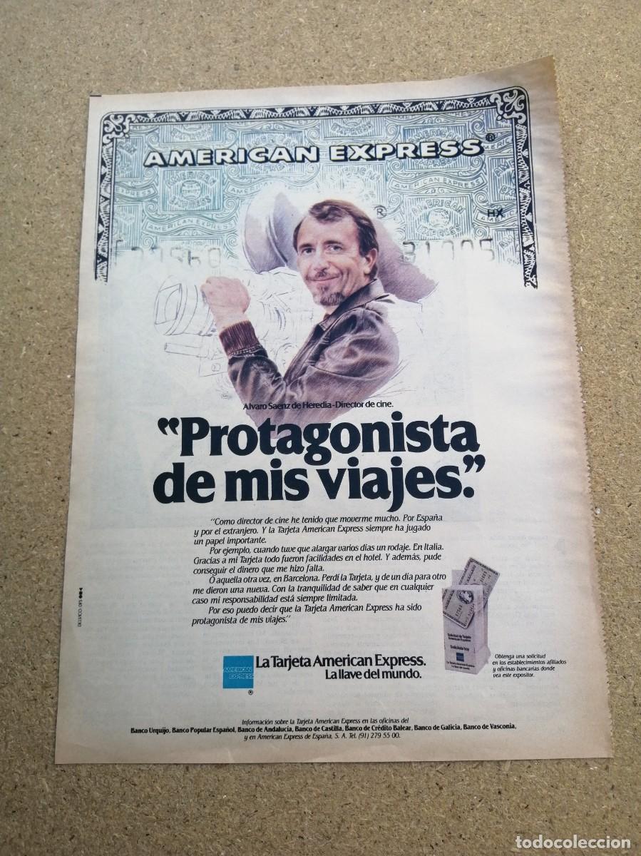 Otros art&iacute;culos de coleccionismo en papel: ANUNCIO. TARJETA AMERICAN EXPRESS