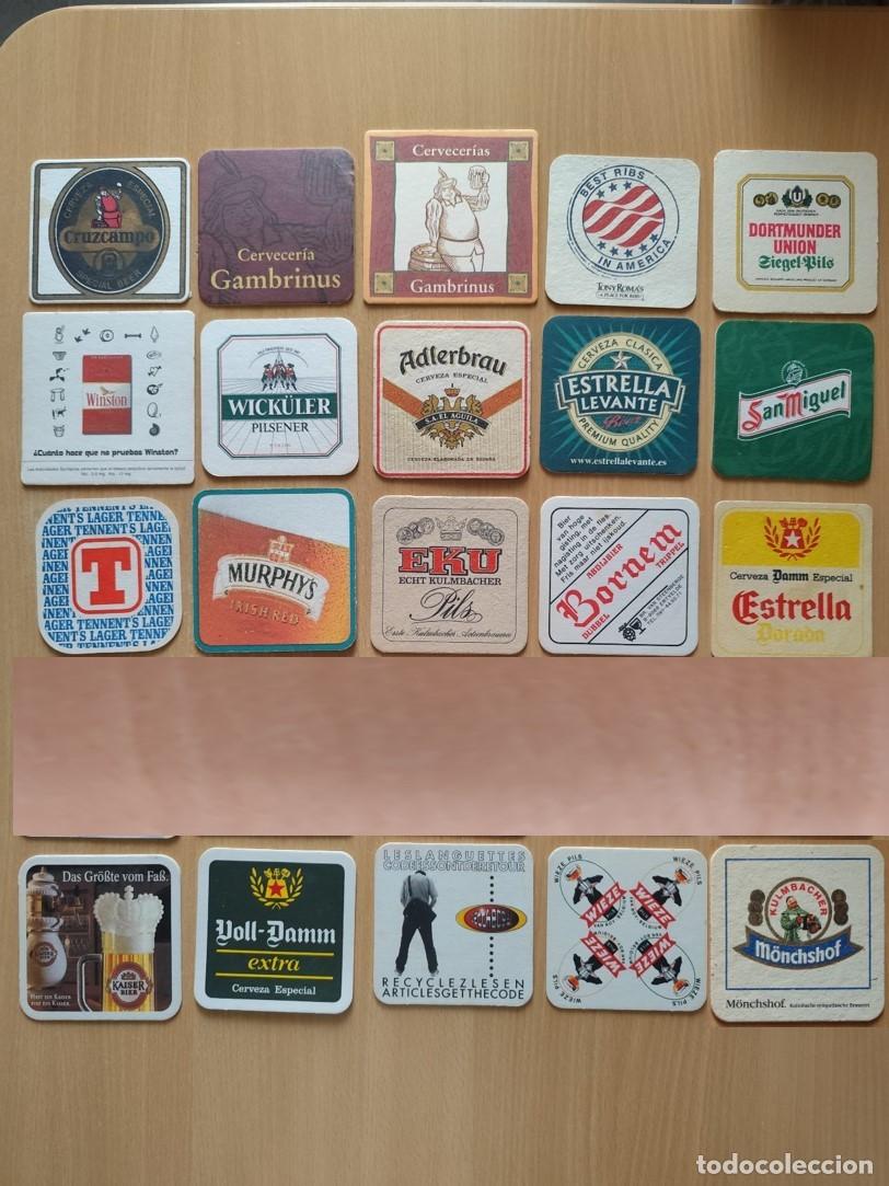 Outros artigos de papel: Lote 3 de posavasos de cart&oacute;n (tem&aacute;tica cerveza)