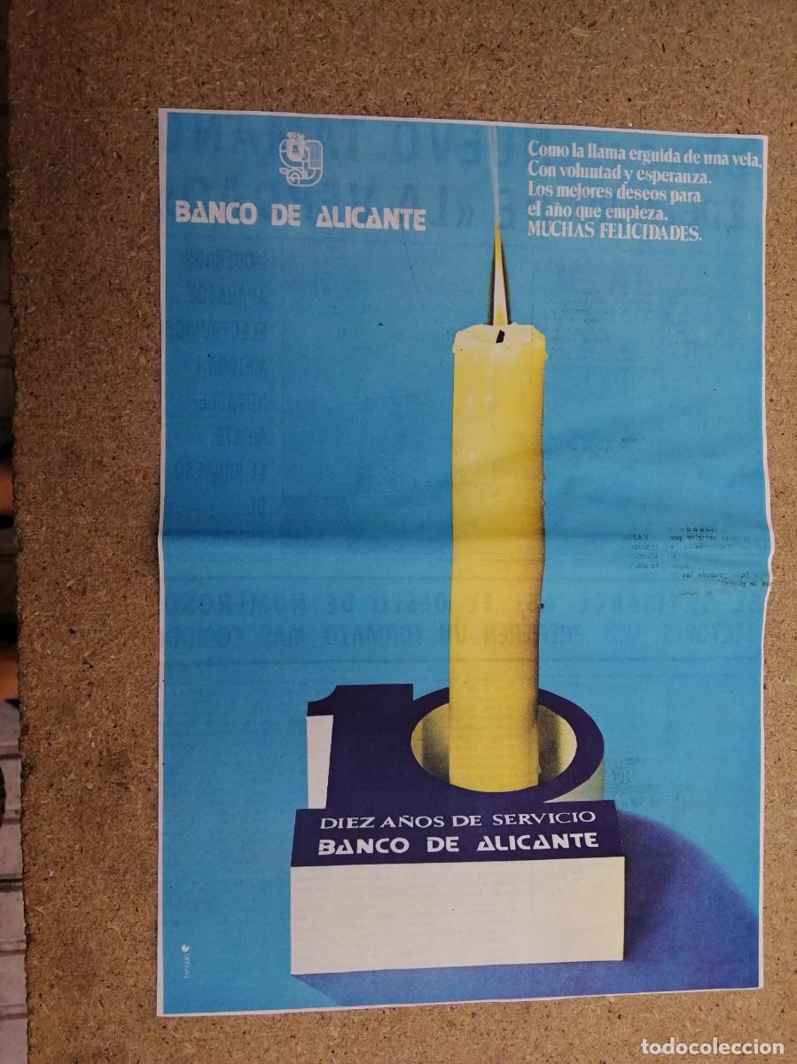 Otros art&iacute;culos de coleccionismo en papel: ANUNCIO. BANCO DE ALICANTE