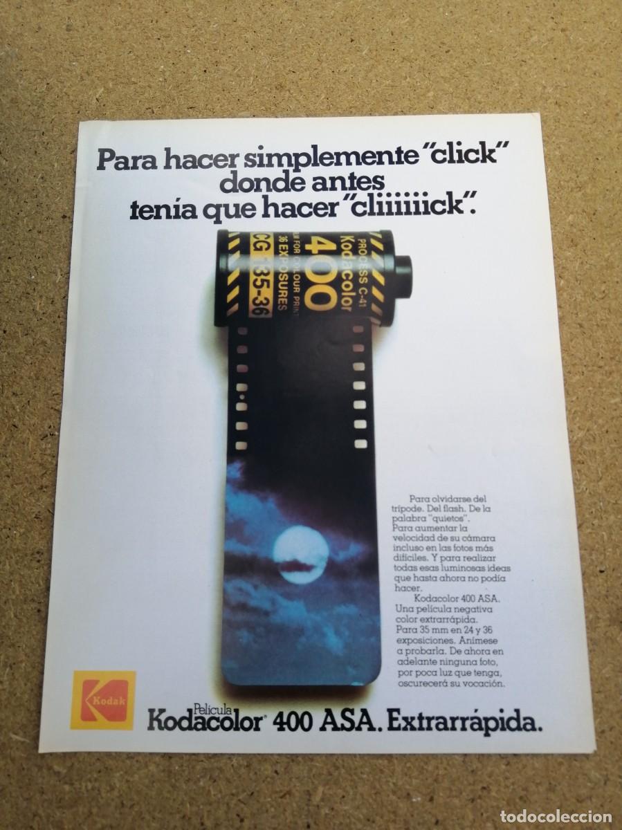 Otros art&iacute;culos de coleccionismo en papel: ANUNCIO. PELICULA KODACOLOR